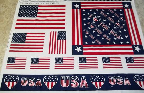 USA Bandana Appliques Panel